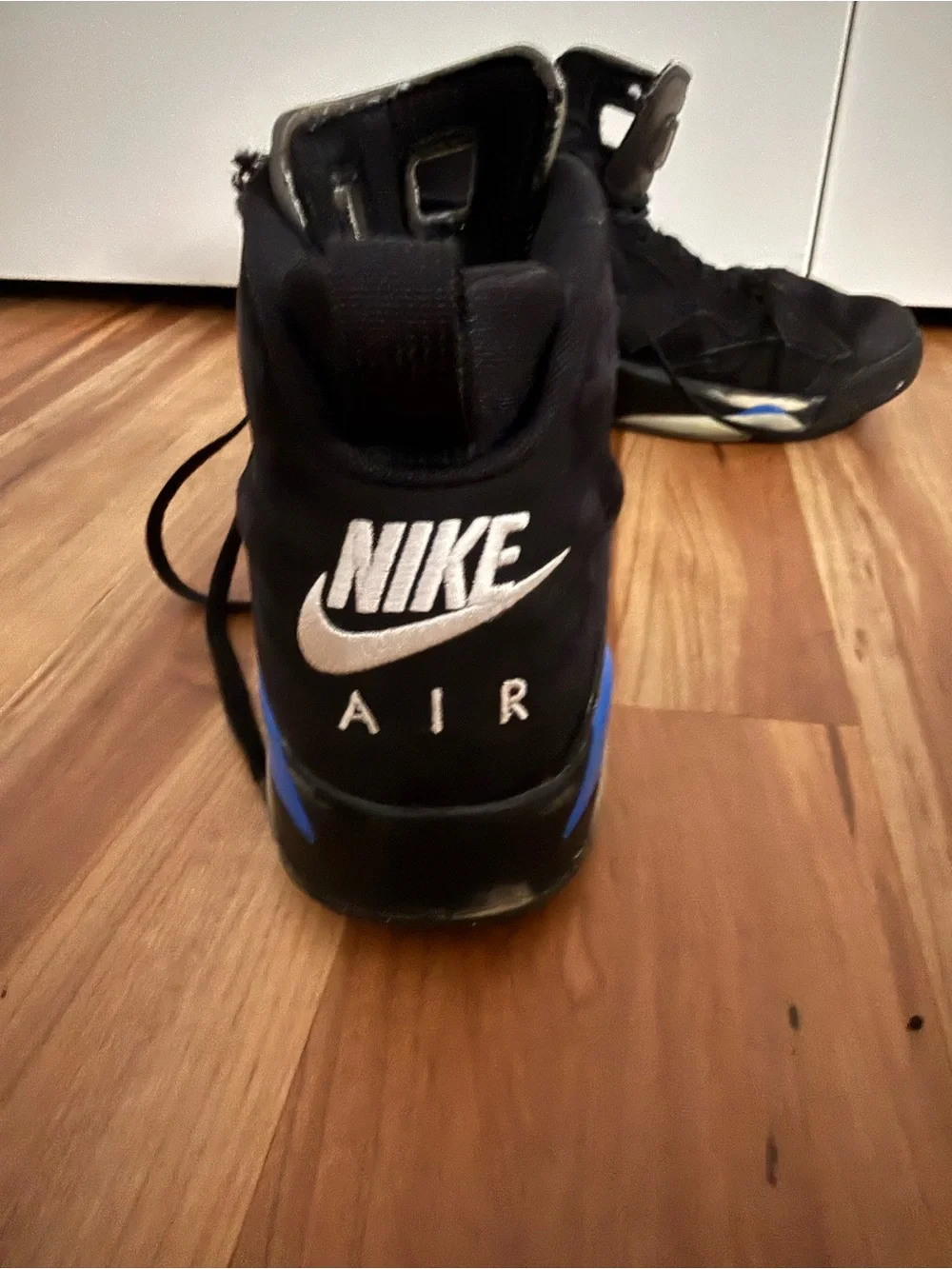 Jordan Men's Black & Blue High-Top Basketball Sneakers